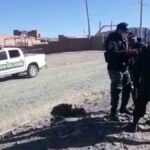 bloqueadores queman camioneta de policías en El Alto