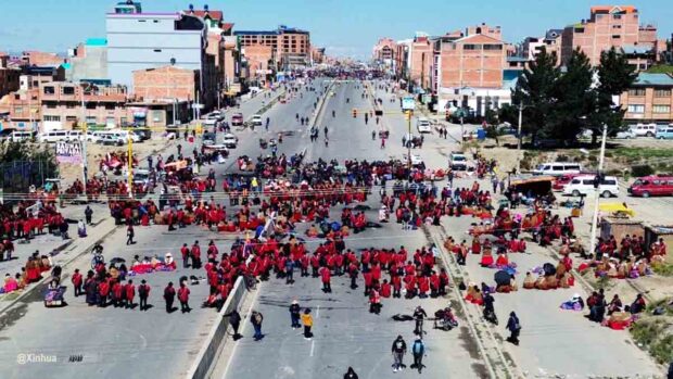 bloqueos en la ciudad de La Paz