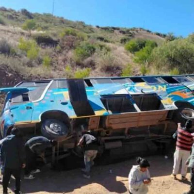 el bus que se accidentó