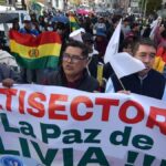 marcha del Comité Multisectorial en La Paz