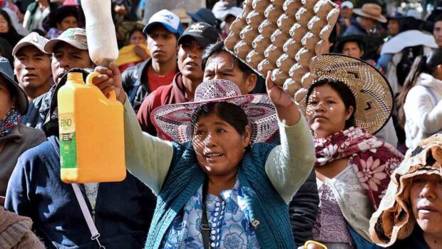 marcha por abastecimiento de alimentos