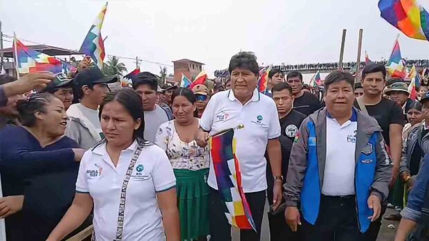 Evo Morales encabeza marcha contra el presidente Paz en el trópico de Cochabamba