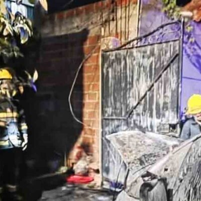 una casa se incendia en Sacaba