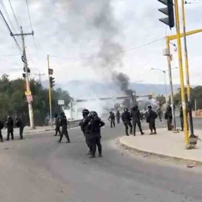 desbloqueo en río Khora
