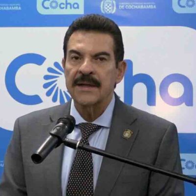 Manfred Reyes Villa, alcalde de Cochabamba