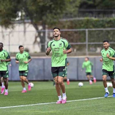 una práctica de la selección de México