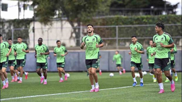 una práctica de la selección de México