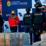 el cargamento de madera impregnado con droga