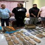 paraguayos con droga en La Guardia