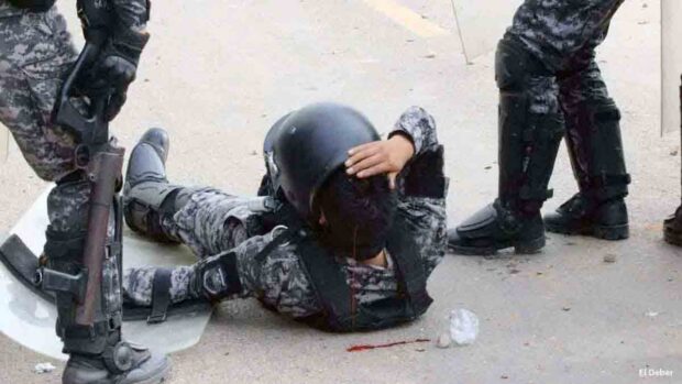policía herido en operativo de desbloqueo en San Julián