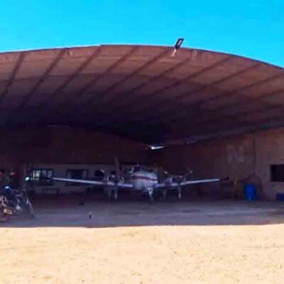avioneta y pista clandestina en Chané