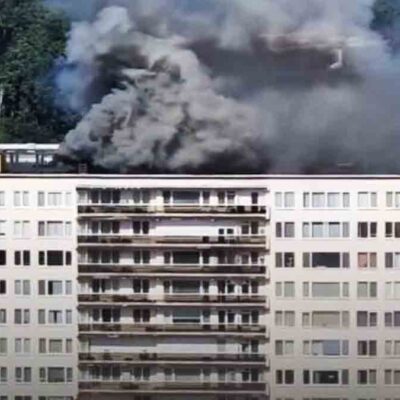 incendio en edificio en Bélgica