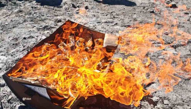 destruyen droga líquida en Oruro