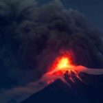 volcán de Fuego en Guatemala