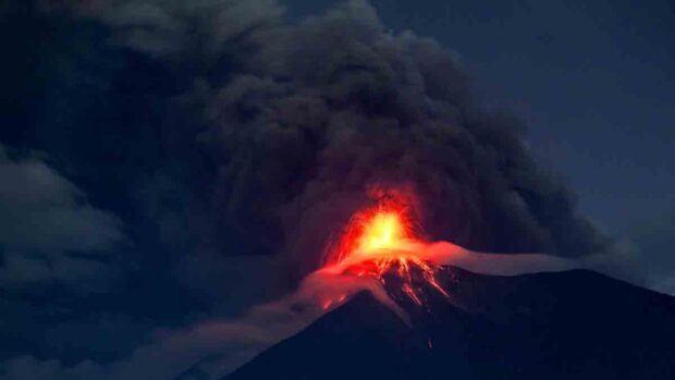 volcán de Fuego en Guatemala