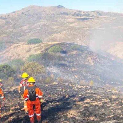 incendio en Santivañez