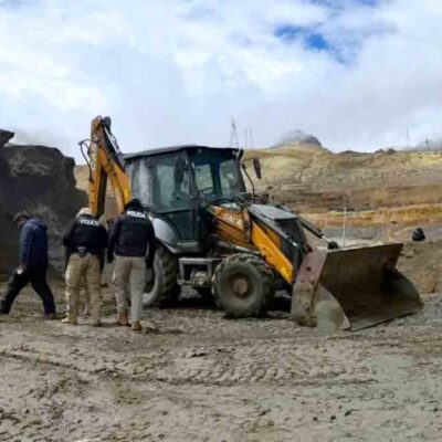 Minería ilegal en Milluni