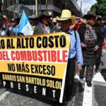 protestas en Guatemala por alza de combustibles