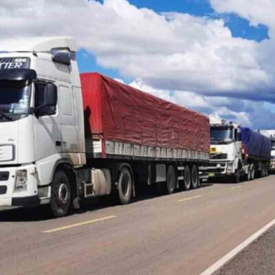 transporte pesado no acatará repliegue