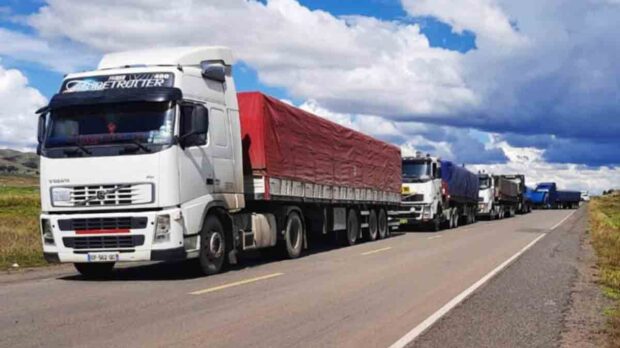 transporte pesado no acatará repliegue