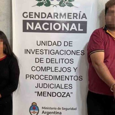 cae pareja boliviana con cápsulas de droga en Argentina